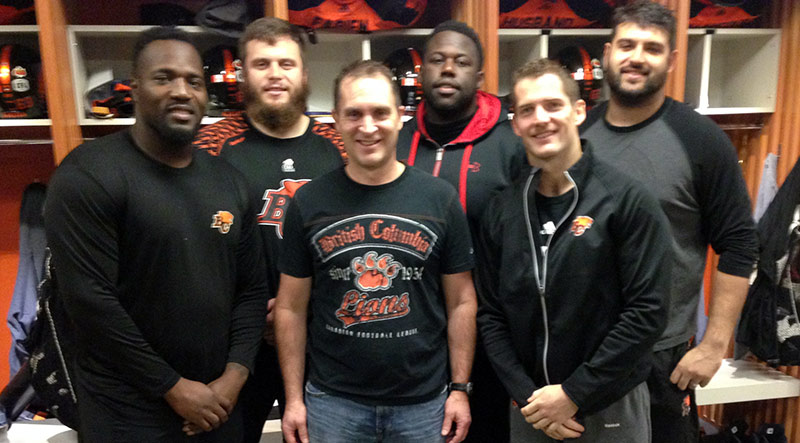 Ian with the BC Lions